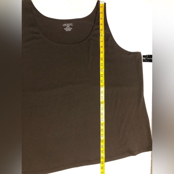 Lane Bryant, NWT, brown polyester tank, 26/28 - Picture 10 of 12